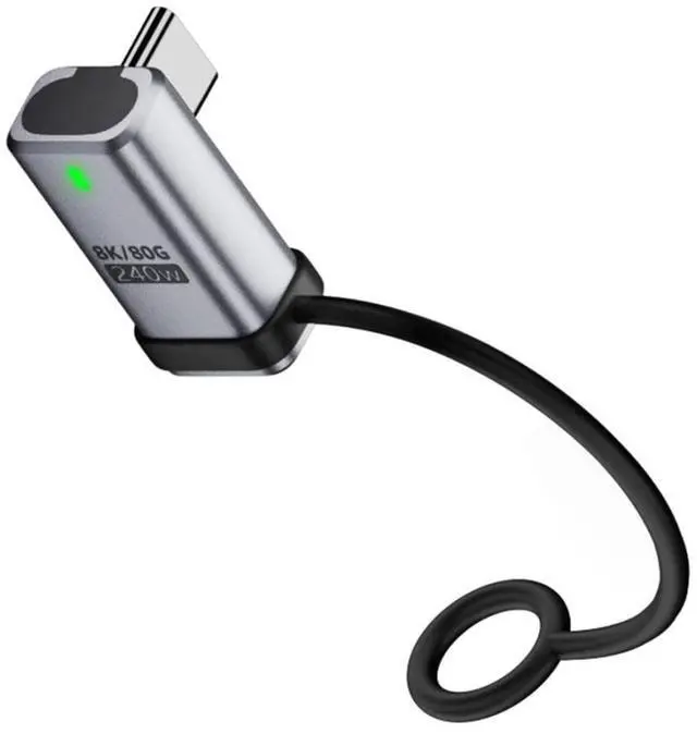 Main image of USB C Adapter,USB C 90 Degree Left/Right Angled Connector Support 80Gbps Data Transfer PD 240W Fast Charging 8K@60Hz Video Output