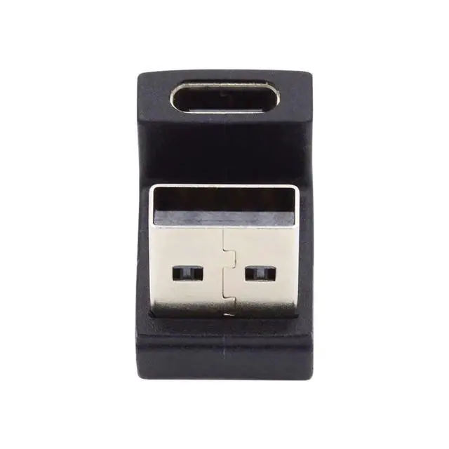 Alt view image 5 of 6 - USB C to USB Adapter,USB 3.0 Male to USB 3.1 Type C Female 180 Degree UP Angled Connector Adapter