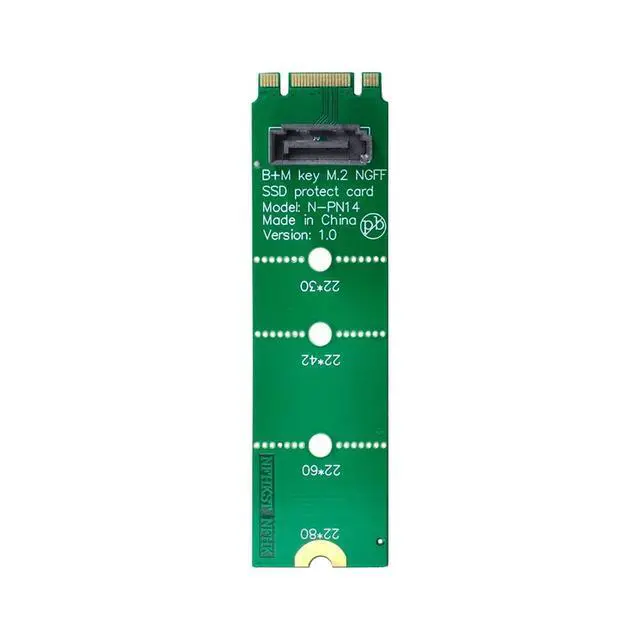 Alt view image 6 of 7 - CY NGFF B/M-Key M.2 to Vertical SATA 7 Pin Hard Disk Drive SSD PCBA Extension Adapter for Motherboard