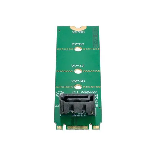 Alt view image 7 of 7 - CY NGFF B/M-Key M.2 to Vertical SATA 7 Pin Hard Disk Drive SSD PCBA Extension Adapter for Motherboard