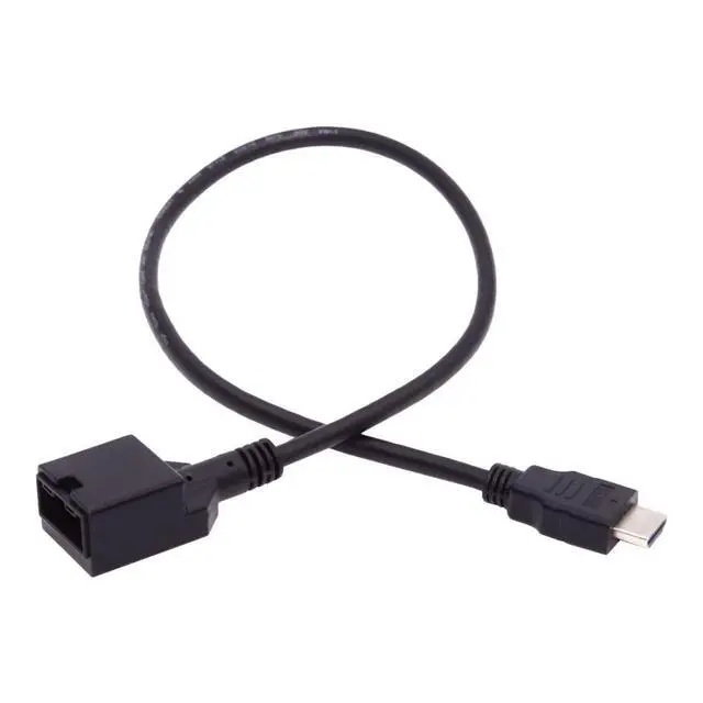 Alt view image 7 of 7 - HDMI 1.4 Type A to Type-E Socket Video Audio 4K Cable for Automotive Connection System Grade Connector 0.5M