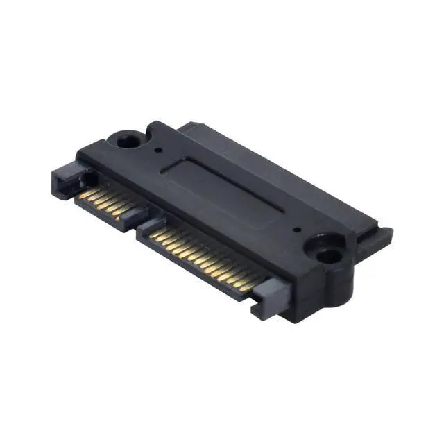Alt view image 3 of 7 - 3.5 & 2.5inch SATA 22Pin 7+15 Male to SATA 22P 7+15 Female for Disk SSD Extension Convertor Adapter with Screw Holes