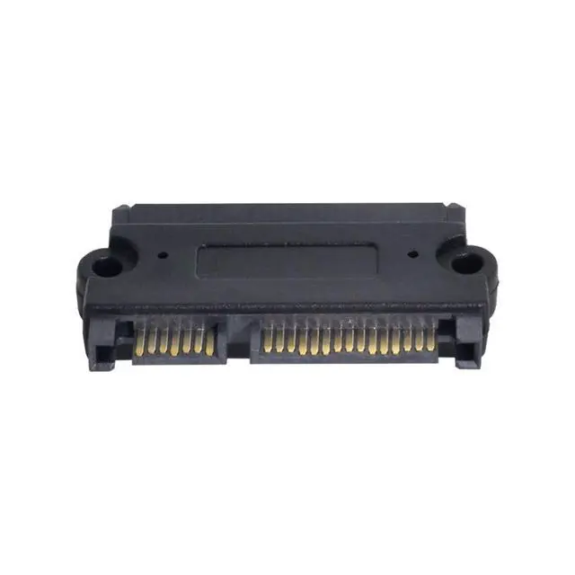 Alt view image 4 of 7 - 3.5 & 2.5inch SATA 22Pin 7+15 Male to SATA 22P 7+15 Female for Disk SSD Extension Convertor Adapter with Screw Holes