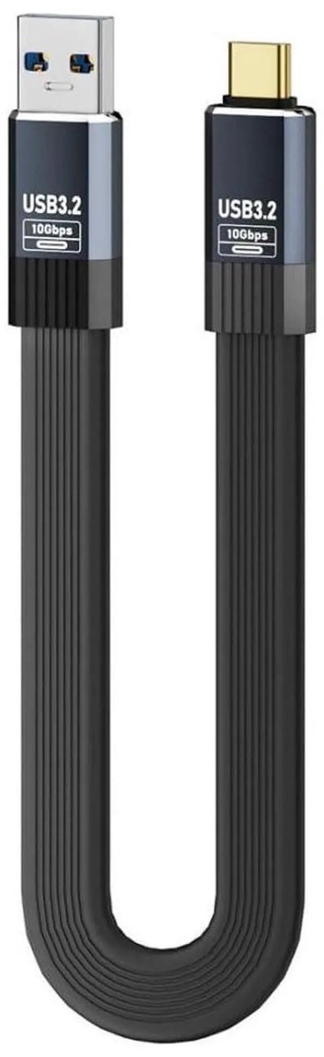 Main image of USB A to USB C Flat Cable,USB 3.2 Gen 2 10Gbps Data Transfer PD 15W Fast Charging Compatible with iPhone 16/15 3.28FT/1.0M