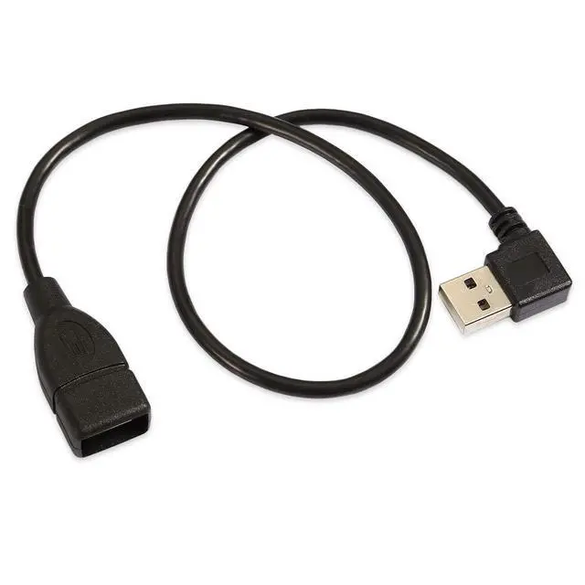 Alt view image 3 of 7 - USB 2.0 Cable USB 2.0 Type A 90 Degree Right Angled Extension Data Cable 40cm 480Mbps