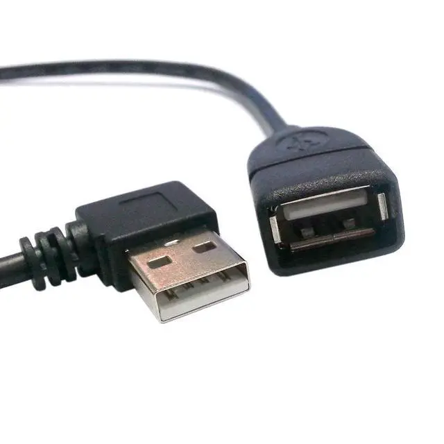 Alt view image 6 of 7 - USB 2.0 Cable USB 2.0 Type A 90 Degree Right Angled Extension Data Cable 40cm 480Mbps