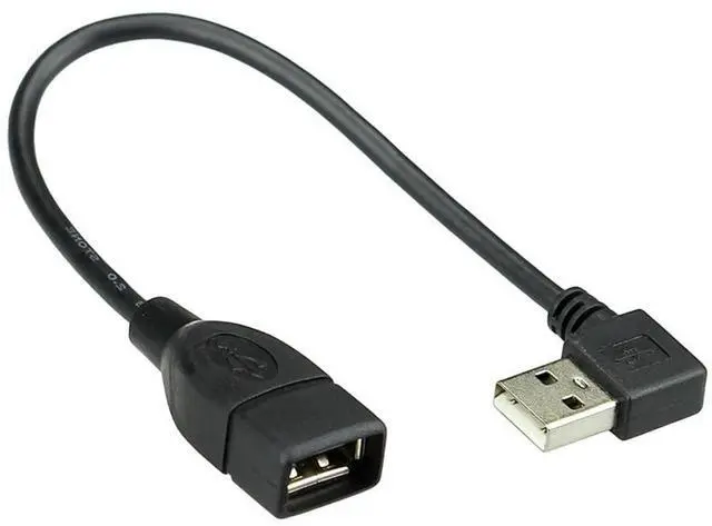Main image of USB 2.0 Cable USB 2.0 Type A 90 Degree Right Angled Extension Data Cable 40cm 480Mbps