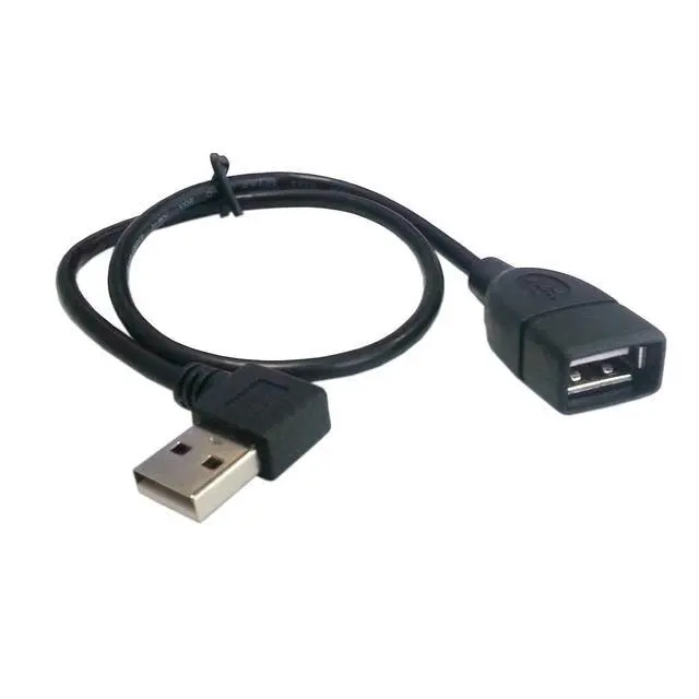 Alt view image 4 of 7 - USB 2.0 Cable USB 2.0 Type A 90 Degree Right Angled Extension Data Cable 40cm 480Mbps