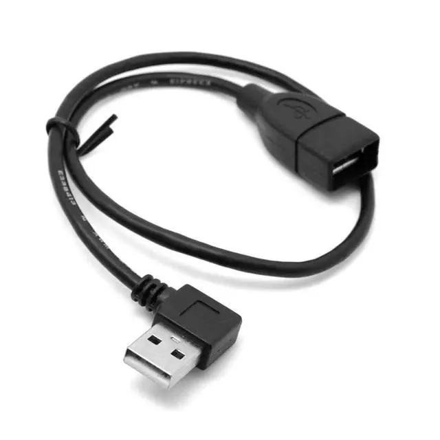 Alt view image 5 of 7 - USB 2.0 Cable USB 2.0 Type A 90 Degree Right Angled Extension Data Cable 40cm 480Mbps