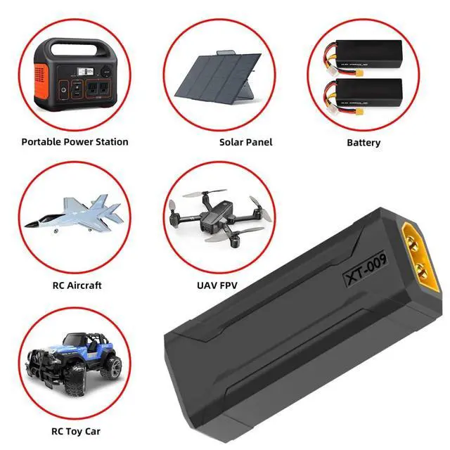 Alt view image 4 of 7 - XT60 to XT60 Adapter,XT60 Male to XT60 Male Bidirectional Charging Conversion Adapter for Aircraft Model/Car Model/Remote Control Toy/Battery Charger