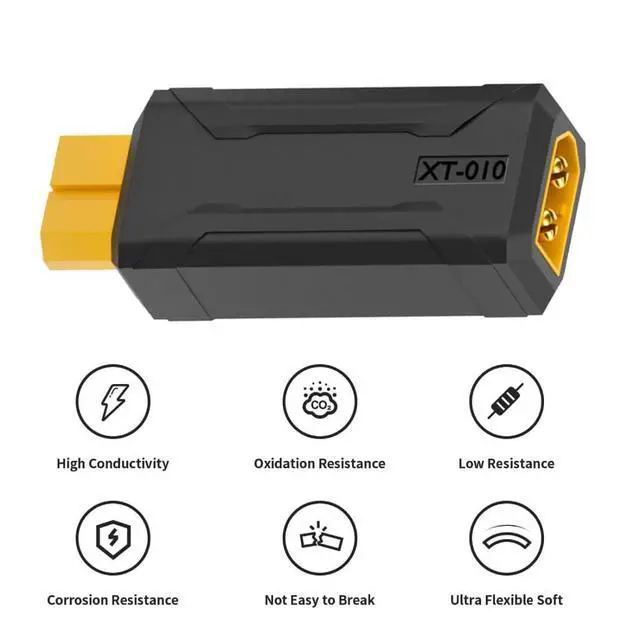 Alt view image 2 of 7 - XT60 to XT60 Adapter,XT60 Male to XT60 Female Bidirectional Charging Conversion Adapter for Aircraft Model/Car Model/Remote Control Toy/Battery Charger