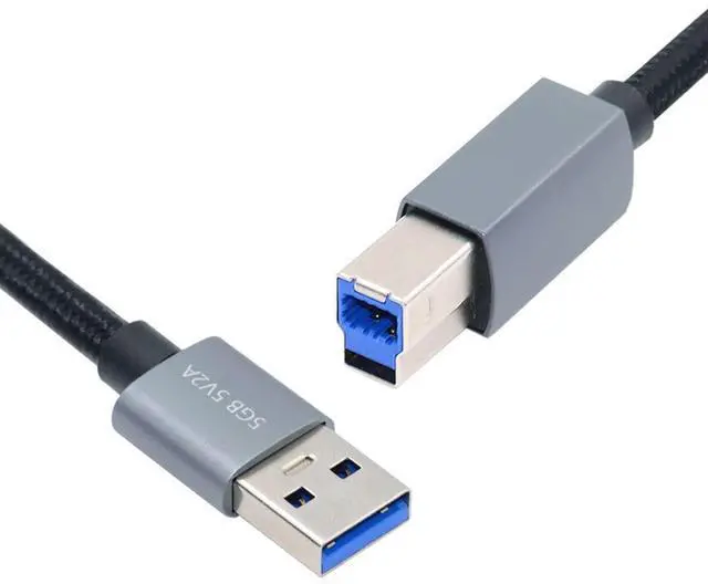 Main image of USB 3.0 Nylon Braided Cable USB 3.0 Type A to Type B Extension Data Cable 5Gbps for Disk SSD Camera 0.3M