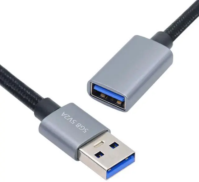Main image of USB 3.0 Nylon Braided Cable USB 3.0 Type A Plug to Socket Extension Data Cable 5Gbps for Disk SSD Camera 0.3M