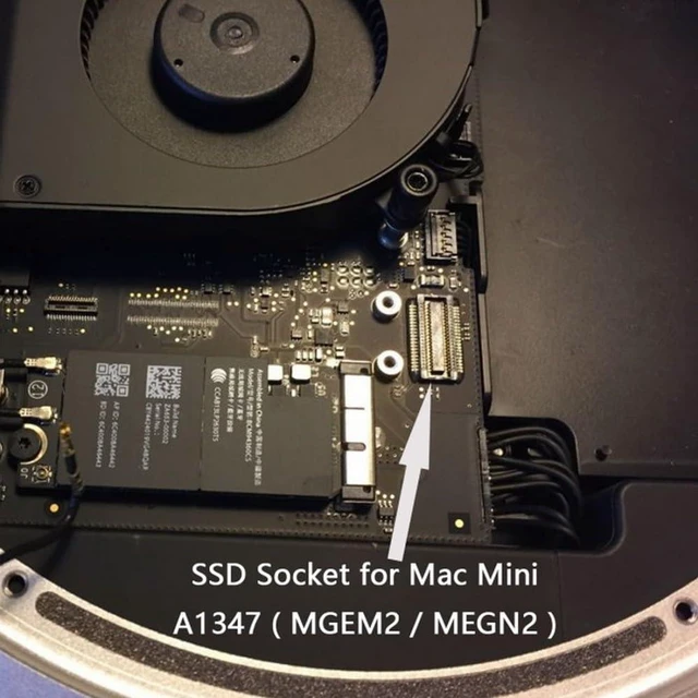 Alt view image 5 of 7 - CY M.2 NGFF M-Key NVME SSD Convertor Card for 2014 Mini A1347 MEGEN2 MEGEM2 MEGEQ2