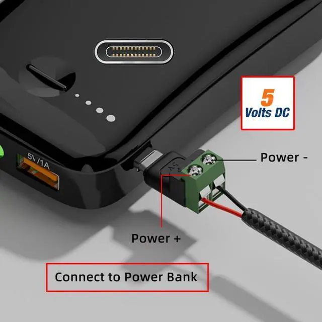 Alt view image 6 of 7 - 5 Pack USB C 2Pin Socket Solderless 5V3A Charging Connector for Non-Smart Devices/Toys/Small Appliances
