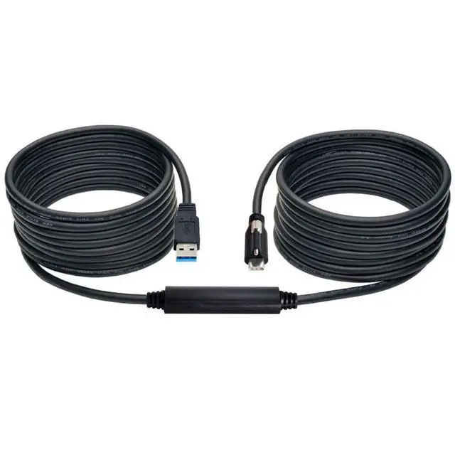 Alt view image 6 of 6 - USB 3.0 to USB C Locking Connector Data Cable with Repeater Chipset for Industrial Camera 8.0M