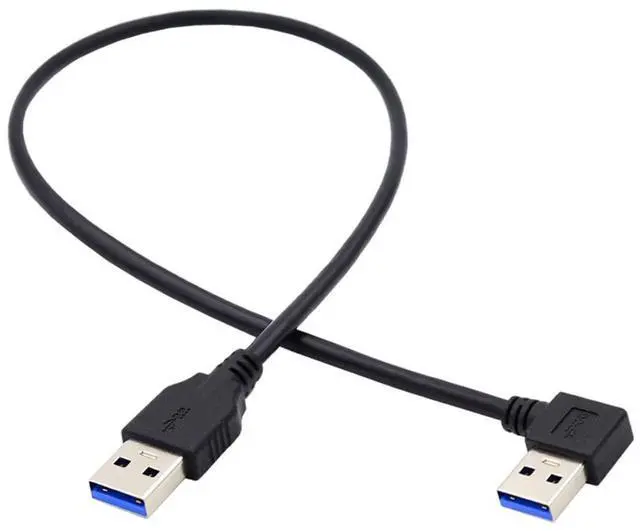 Main image of USB 3.0 Cable USB 3.0 Type A Male to Male 90 Degree Right Angled Extension Data Cable 40cm