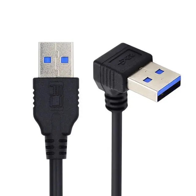 Alt view image 2 of 6 - USB 3.0 Cable USB 3.0 Type A 90 Degree UP Angled Extension Data Cable 40cm