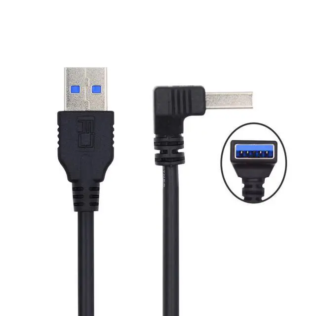 Alt view image 6 of 6 - USB 3.0 Cable USB 3.0 Type A 90 Degree UP Angled Extension Data Cable 40cm