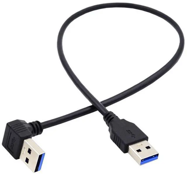 Main image of USB 3.0 Cable USB 3.0 Type A 90 Degree Down Angled Extension Data Cable 40cm