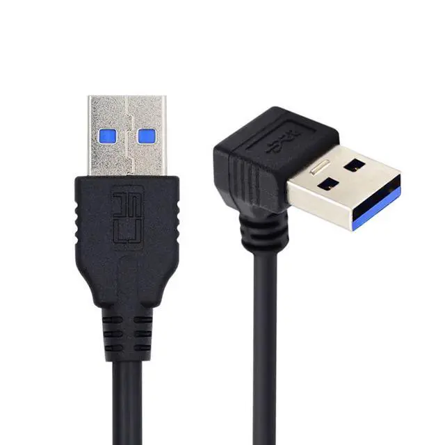 Alt view image 2 of 6 - USB 3.0 Cable USB 3.0 Type A 90 Degree Down Angled Extension Data Cable 40cm