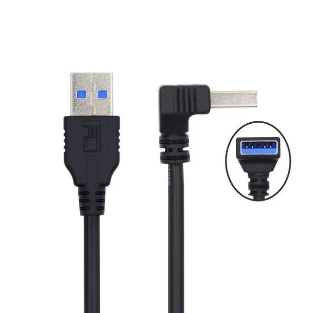 Alt view image 6 of 6 - USB 3.0 Cable USB 3.0 Type A 90 Degree Down Angled Extension Data Cable 40cm