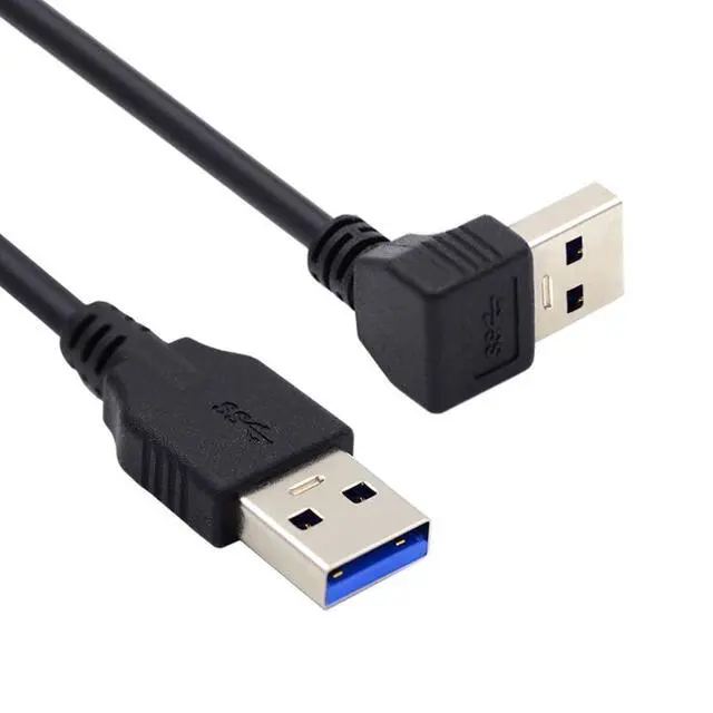 Alt view image 3 of 6 - USB 3.0 Cable USB 3.0 Type A 90 Degree Down Angled Extension Data Cable 40cm