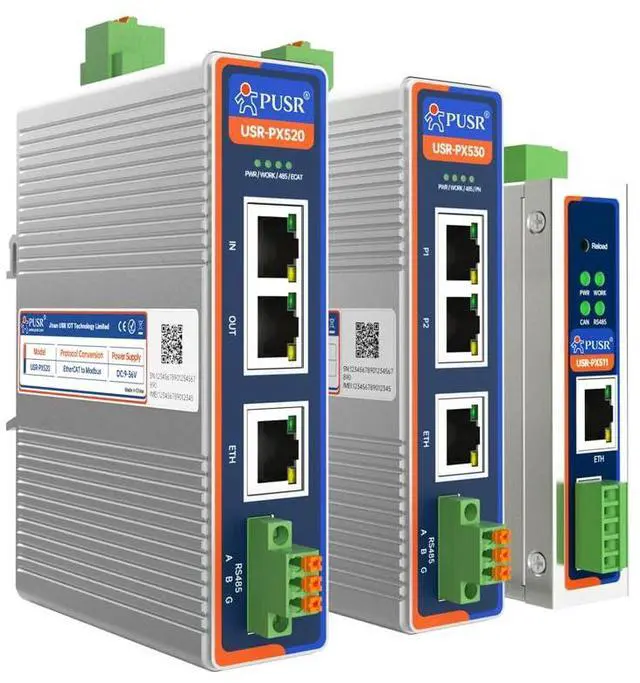 Main image of Profinet to Modbus RTU/TCP Master Industrial Protocol Converter Support TIA Portal/STEP7 Dual Port Ethernet Switch GSD File Provided USR-PX530