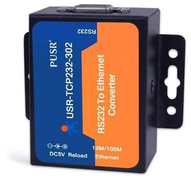Main image of TCP232-302 TCP IP to Serial Support DNS DHCP Modbus Gateway Device Server RS232 to Ethernet Converter