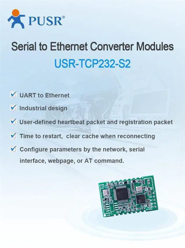 Alt view image 3 of 6 - (Price for 4 Pcs) Embedded UART TTL to Ethernet TCP/IP Converter Modules TCP/IP TTL USR-TCP232-S2