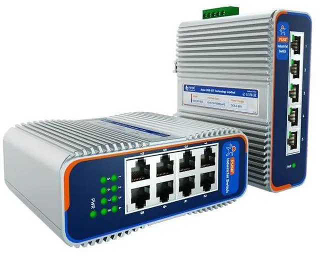 Main image of 5 Ports with 10/100/1000Mbps Gigabit Industrial Ethernet Switch -40°C~85°C Lighting Protection 6KV Dustproof Design IP40 Protection USR-ISG1005