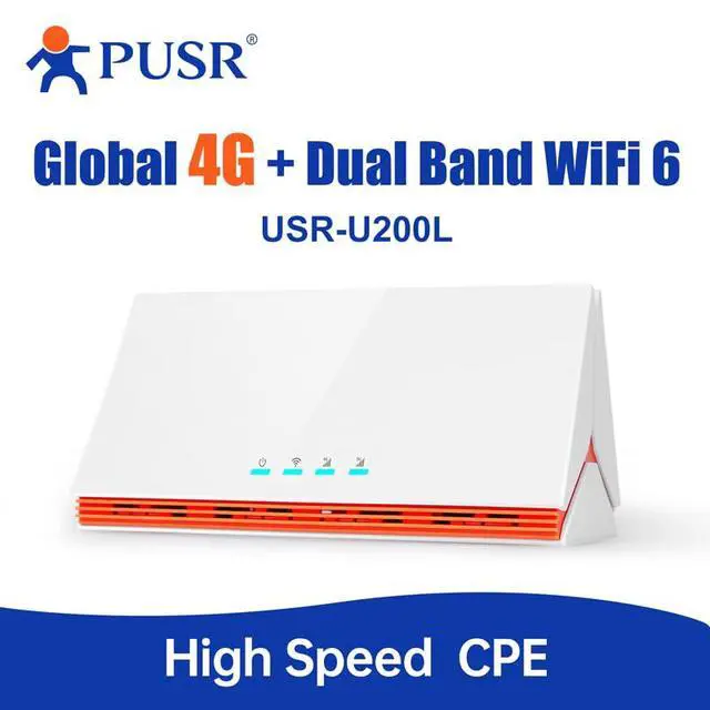 Alt view image 2 of 7 - Global Dual Band 4G WiFi6 AX3000 CPE Router Sim Card Slot Qualcomm IPQ5018 4*Gigabit Ports FWA Up to 3000Mbps U200L