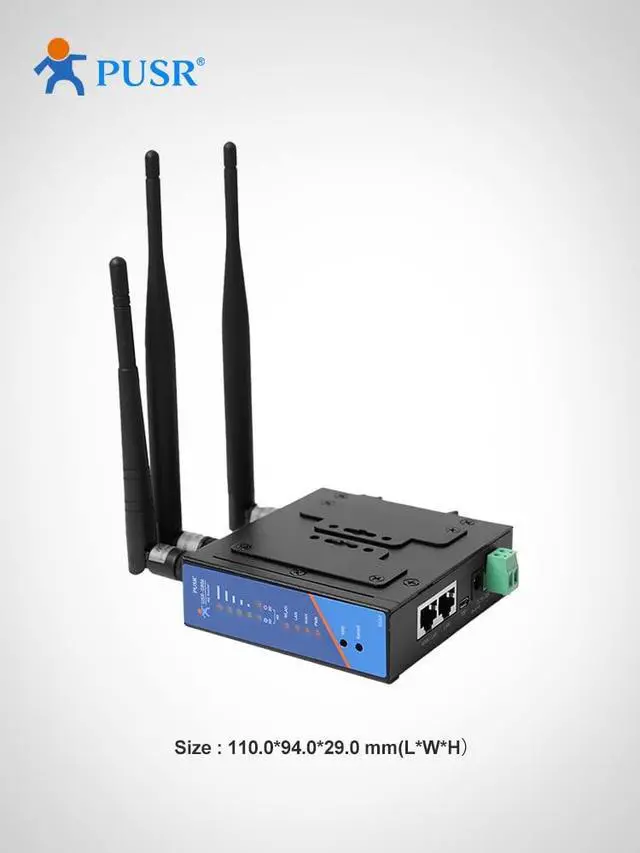 Alt view image 2 of 6 - PUSR4G LTE Industrial Cellular VPN Router Wireless WiFi Router Support openVPN with Sim Card North America(AT&T) USR-G806-A