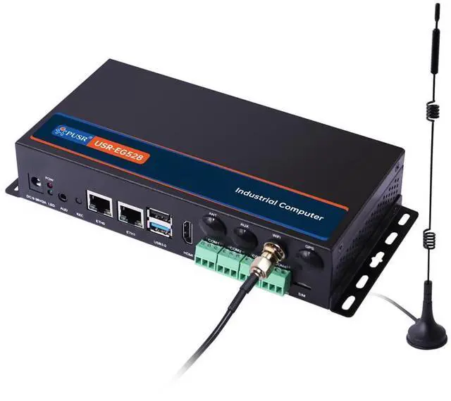 Main image of WiFi IPC ARM-Based Linux Industrial PC Support Edge Computing Ethernet I/O 4*RS485 Industrial PC with 2*USB GPU/NPU Support DL/T645 IEC61850 IEC104 USR-EG528K-EW