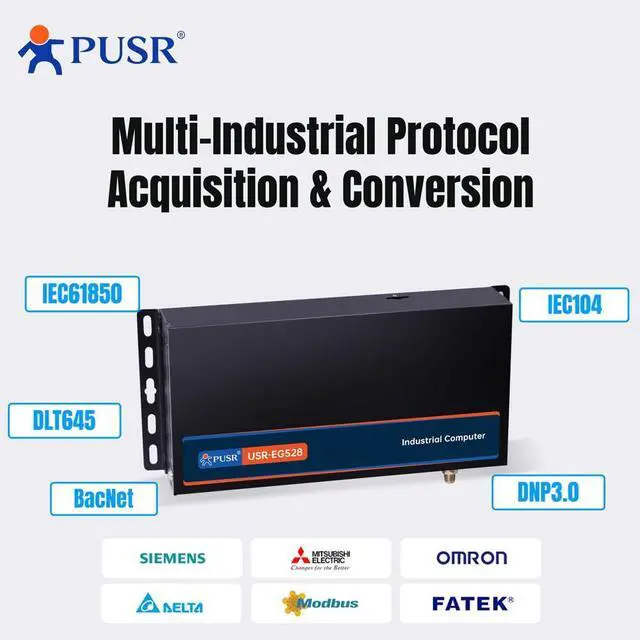 Alt view image 5 of 7 - WiFi IPC ARM-Based Linux Industrial PC Support Edge Computing Ethernet I/O 4*RS485 Industrial PC with 2*USB GPU/NPU Support DL/T645 IEC61850 IEC104 USR-EG528K-EW
