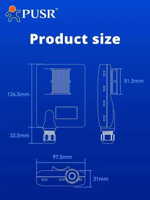 Alt view image 4 of 6 - Point to Point/MultiPoint Gigabit Wireless Bridge Dual Band 5.8G WiFi Ip66 Waterproof Up to 5KM 300Mbps High Speed 15dBi High-Gain Antenna 100Mbps LAN Port Outdoor CPE USR-ST515N1 Pack