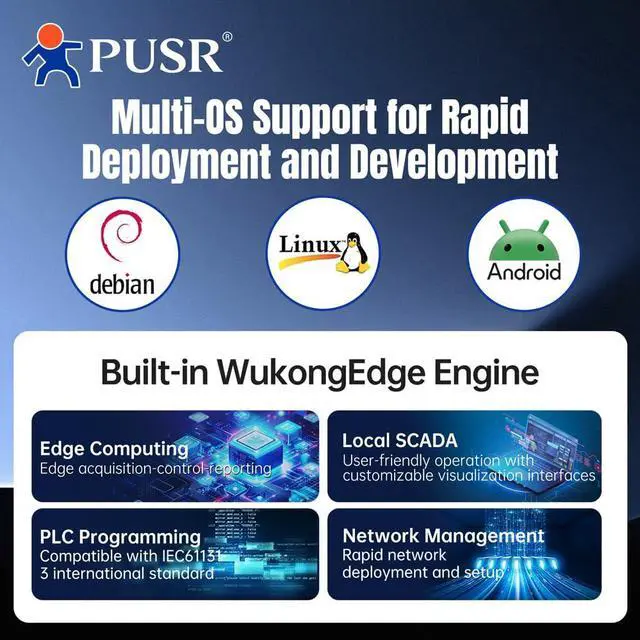 Alt view image 6 of 7 - Compact Size ARM Industrial Control Motherboard Rockchip Solution Core Multi-Platform Compatibility Multiple Size/OS Options Computer Board USR-EV208/808/908 (EV808:RK3562/4G/32G)
