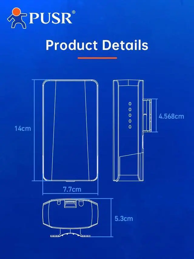 Alt view image 6 of 7 - Point to Point/MultiPoint Gigabit Wireless Bridge Dual Band 5.8G WiFi Ip64 Waterproof Up to 2KM 300Mbps High Speed 8dBi High-Gain Antenna 100Mbps LAN Port Outdoor CPE USR-ST508E2 Pack