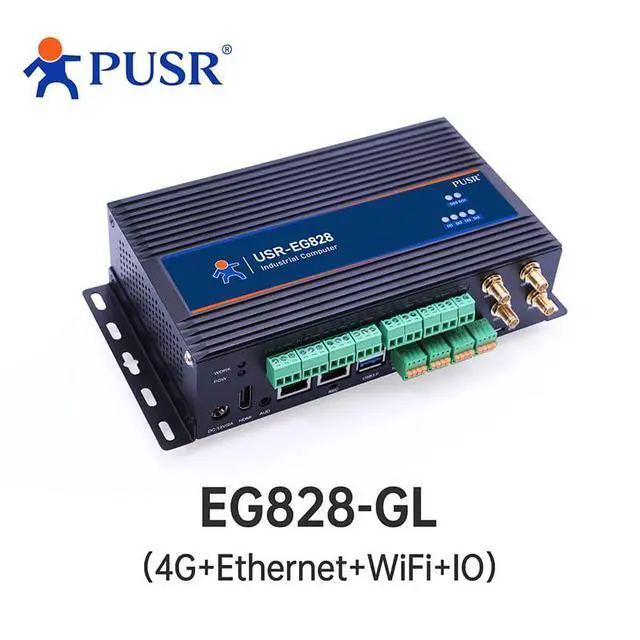 Alt view image 2 of 7 - ARM Embedded Industrial Computer Support 4G Ethernet WiFi IO with Powerful Processor Linux Open Source and an ARM Architecture Edge Computing Gateway Support Video AI Model USR-EG828-GL