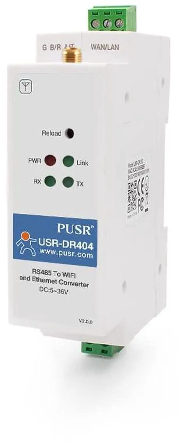 Main image of Din Rail RS485 to WiFi Converters Serial to WiFi Converter Modbus Gateway MQTT Serial Device USR-DR404