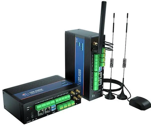 Main image of ARM Embedded Industrial Computer Support 4G Ethernet WiFi IO with Powerful Processor Linux Open Source and an ARM Architecture Edge Computing Gateway Support Video AI Model USR-EG828-GL