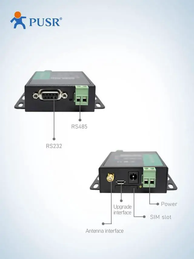 Alt view image 2 of 5 - (Price for 2 Pcs) GSM Modem Serial RS232 RS485 to GPRS DTU with at Command USR-GPRS232-730