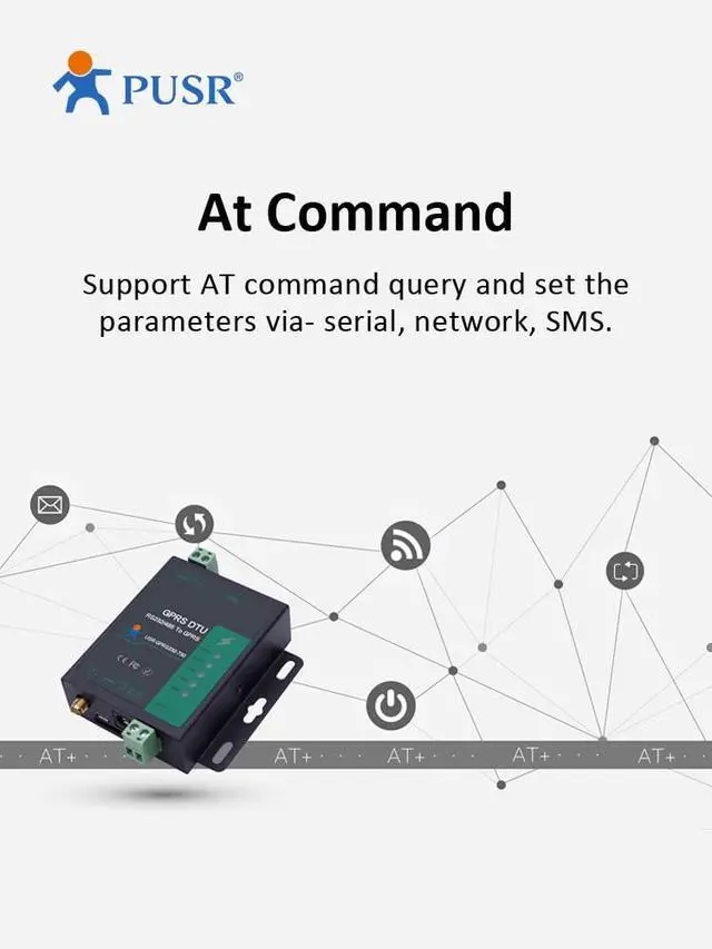 Alt view image 5 of 5 - (Price for 2 Pcs) GSM Modem Serial RS232 RS485 to GPRS DTU with at Command USR-GPRS232-730