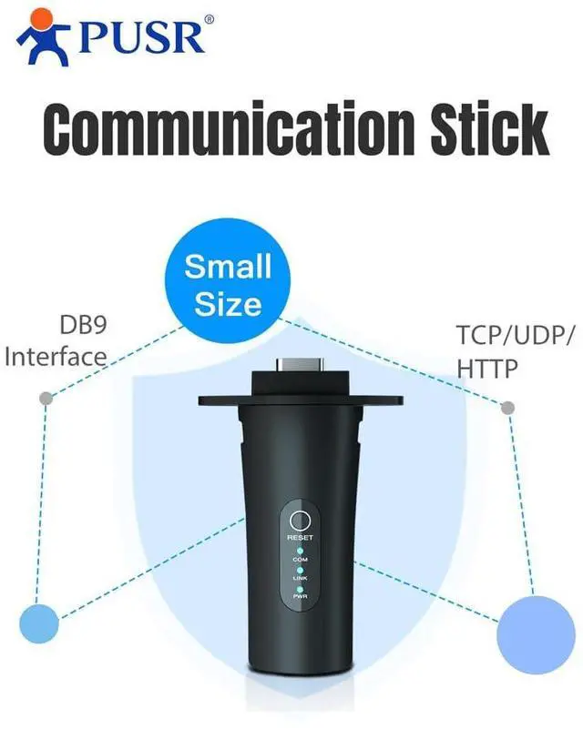 Alt view image 3 of 6 - WiFi Solar Data Stick Plug-and-Play, IP65 Waterproof, Private Server Supported Rich protocols: TCP/UDP/HTTP WiFi Stick Logger Solar Inverter Stick USR-S100-WA12