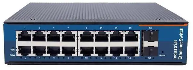 Main image of 16*10/100Mbps RJ45 Port+ 2*Gigabit SFP Slot Industrial Managed Ethernet Switch VLAN /Ring Network USR-ISF216-SFP