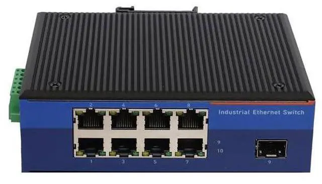 Main image of 8*10/100/1000M RJ45 Port+1*Gigabit SFP Slot Industrial Unmanaged Gigabit Ethernet Switch USR-ISG108-SFP
