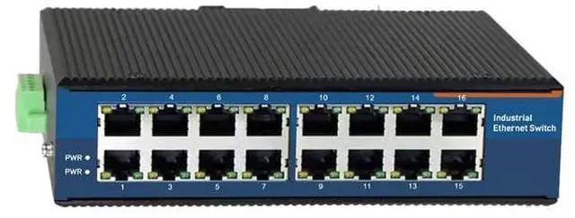 Main image of 16*10/100M Industrial Unmanaged Ethernet Switch USR-ISF016