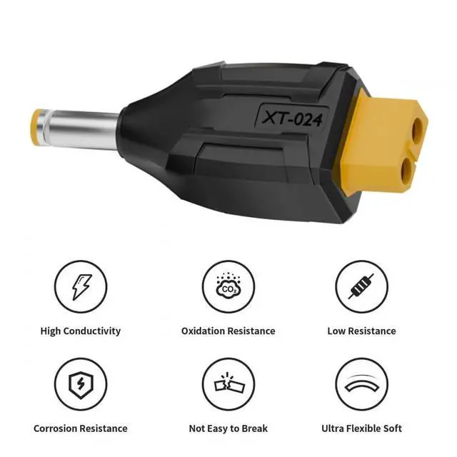 Alt view image 5 of 7 - Adapter XT60 Female SC100 Protocol to DC 5.5x2.5mm Male Fast Charging Adapter for RC Lipo Battery Quadcopter Multicopter Aeromodelling