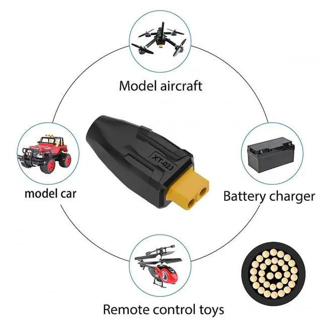 Alt view image 7 of 7 - Adapter XT60 Female SC100 Protocol to DC 5.5x2.5mm Female Fast Charging Adapter for RC Lipo Battery Quadcopter Multicopter Aeromodelling