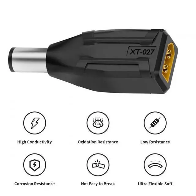 Alt view image 5 of 7 - Adapter XT60 Male SC100 Protocol to DC 7.4x5.0mm Male Fast Charging Adapter for RC Lipo Battery Quadcopter Multicopter Aeromodelling